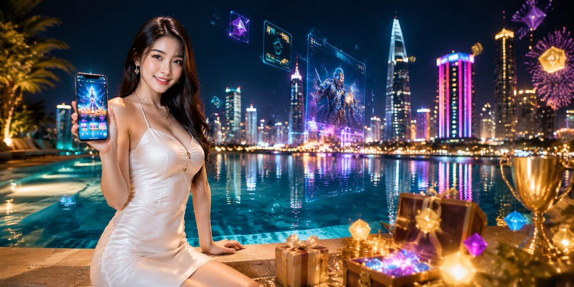 Màn hình đặt cược esports với ánh đèn neon tại TP. Hồ Chí Minh về đêm
