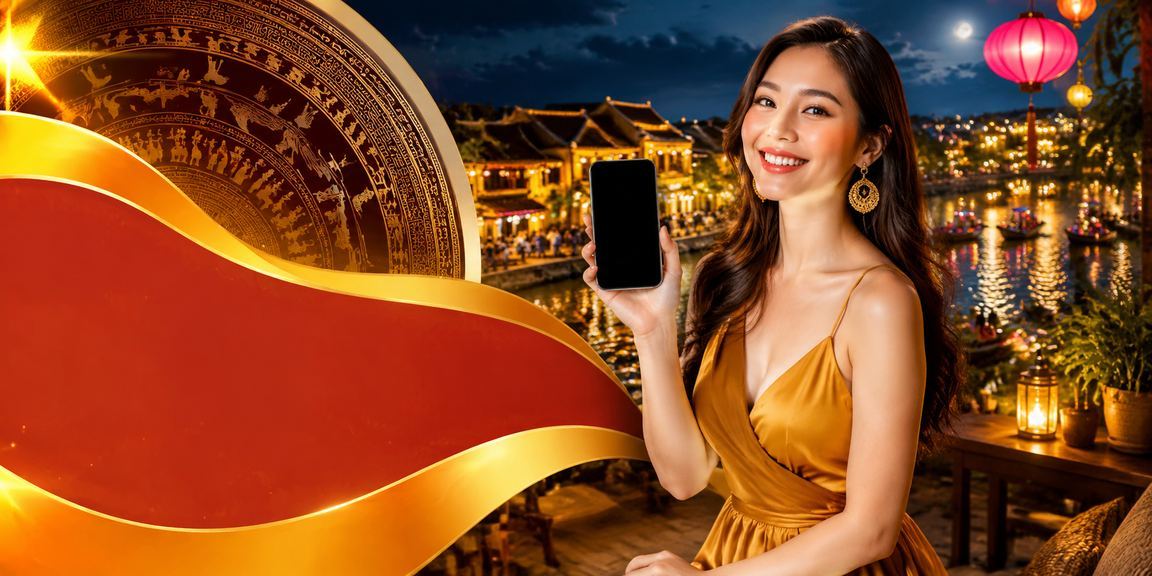 Người dùng tại Hội An trải nghiệm casino trên điện thoại trong quán cà phê